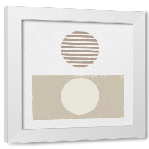 Reflection II Neutral White Modern Wood Framed Art Print by Hershey, Moira