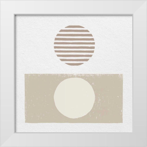 Reflection II Neutral White Modern Wood Framed Art Print by Hershey, Moira