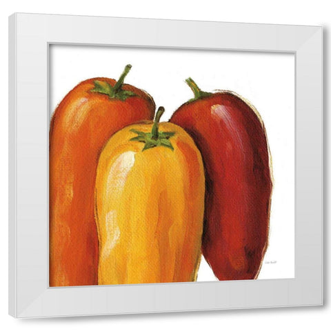 Spicy on White White Modern Wood Framed Art Print by Audit, Lisa