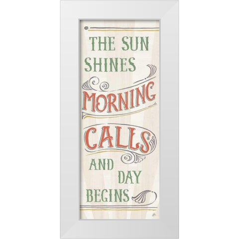 Morning Moment XI White Modern Wood Framed Art Print by Brissonnet, Daphne