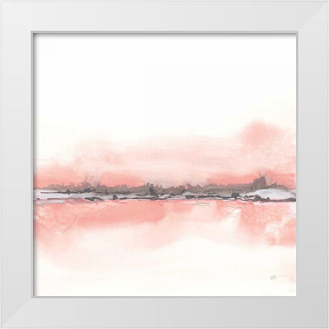Gray Cantaloupe I White Modern Wood Framed Art Print by Paschke, Chris
