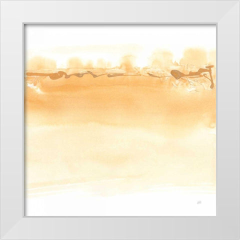 Neutral Turmeric II White Modern Wood Framed Art Print by Paschke, Chris