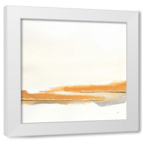 Turmeric and Gold II White Modern Wood Framed Art Print by Paschke, Chris
