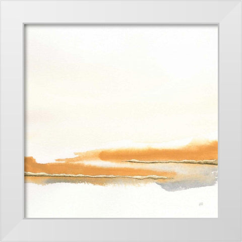 Turmeric and Gold II White Modern Wood Framed Art Print by Paschke, Chris