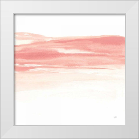 Tint Cantaloupe II White Modern Wood Framed Art Print by Paschke, Chris