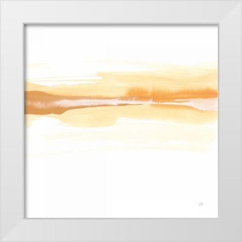 Tint Turmeric I White Modern Wood Framed Art Print by Paschke, Chris