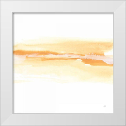 Tint Turmeric II White Modern Wood Framed Art Print by Paschke, Chris