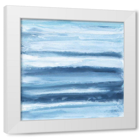 Stripes II White Modern Wood Framed Art Print by Paschke, Chris