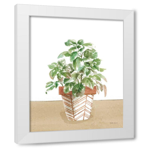 Herb Garden II White White Modern Wood Framed Art Print by Grove, Beth