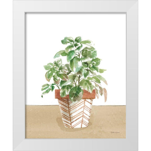 Herb Garden II White White Modern Wood Framed Art Print by Grove, Beth
