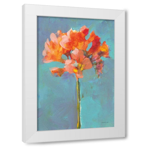 Modern Floral I White Modern Wood Framed Art Print by Nai, Danhui