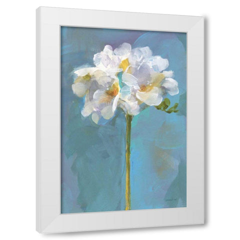 Modern Floral IV White Modern Wood Framed Art Print by Nai, Danhui