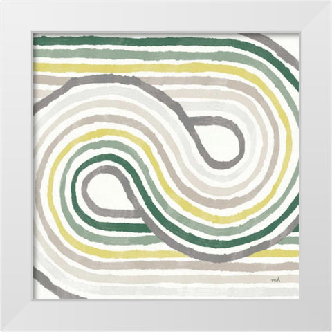 Rainbow Road I Bold Cabana White Modern Wood Framed Art Print by Hershey, Moira