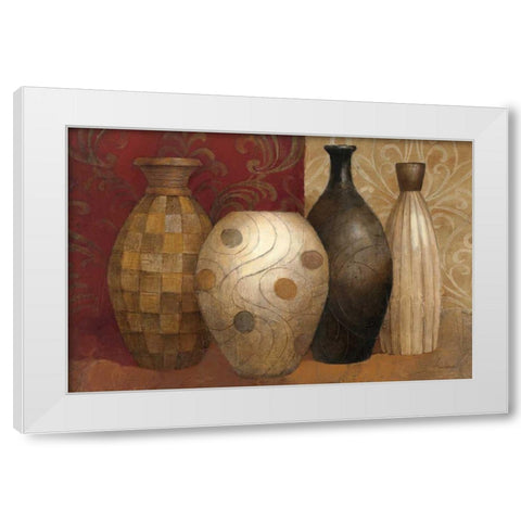 Timeless Vessels White Modern Wood Framed Art Print by Hristova, Albena