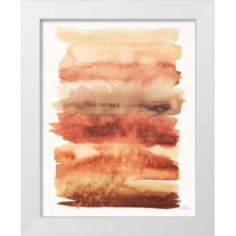 Desert Blooms Abstract I Fall White Modern Wood Framed Art Print by Marshall, Laura