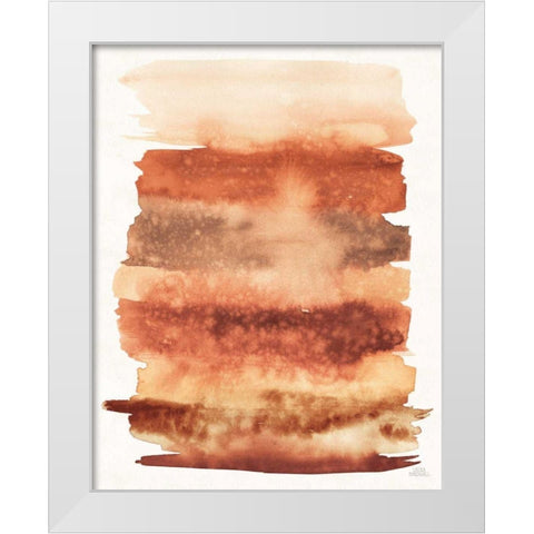 Desert Blooms Abstract II Fall White Modern Wood Framed Art Print by Marshall, Laura