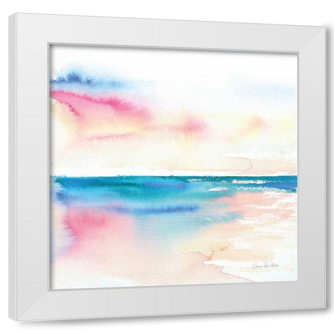 Vivid Coast White Modern Wood Framed Art Print by Valle, Aimee Del