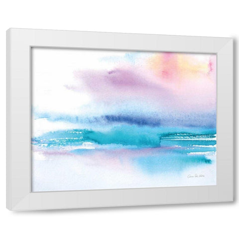 Washed Sunset White Modern Wood Framed Art Print by Valle, Aimee Del