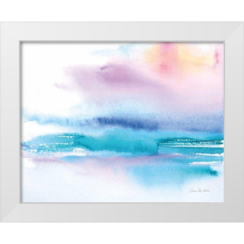 Washed Sunset White Modern Wood Framed Art Print by Valle, Aimee Del