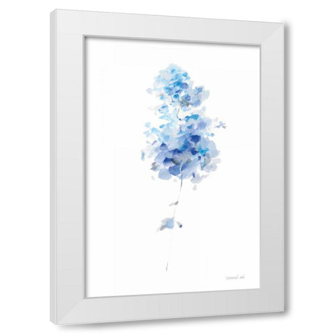 Flower Study II White Modern Wood Framed Art Print by Nai, Danhui