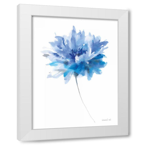 Bold Blooming I White Modern Wood Framed Art Print by Nai, Danhui