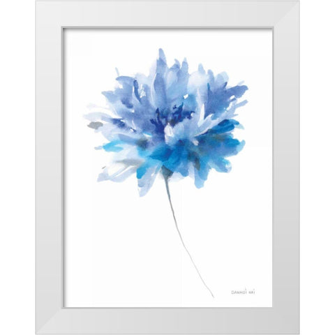 Bold Blooming I White Modern Wood Framed Art Print by Nai, Danhui