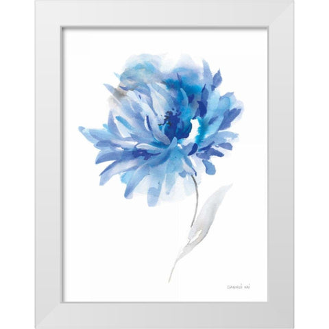 Bold Blooming II White Modern Wood Framed Art Print by Nai, Danhui