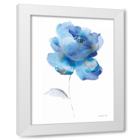 Bold Blooming III White Modern Wood Framed Art Print by Nai, Danhui