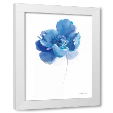 Bold Blooming IV White Modern Wood Framed Art Print by Nai, Danhui