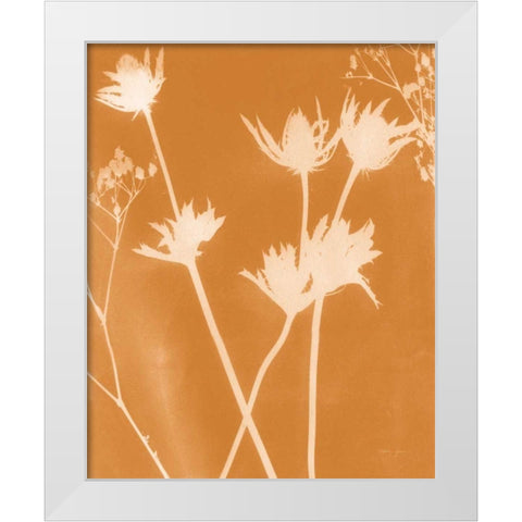 Enchanted Fall Cyanotype I White Modern Wood Framed Art Print by Green, Nancy
