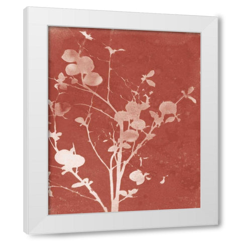 Enchanted Fall Cyanotype VI White Modern Wood Framed Art Print by Green, Nancy