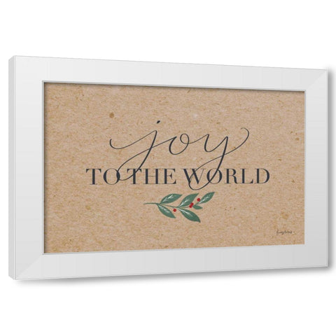 Neutral Christmas III White Modern Wood Framed Art Print by Thorns, Becky