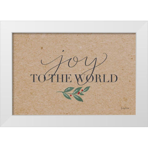 Neutral Christmas III White Modern Wood Framed Art Print by Thorns, Becky