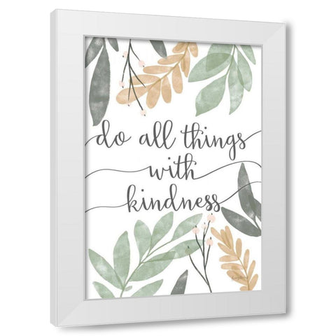 Sage Sayings IV Neutral White Modern Wood Framed Art Print by Thorns, Becky