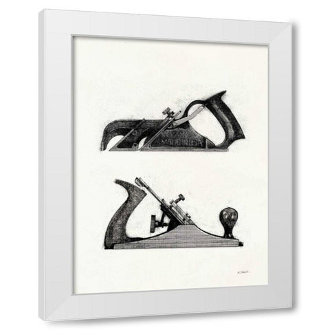 Planes with Color Crop White Modern Wood Framed Art Print by Schick, Mike