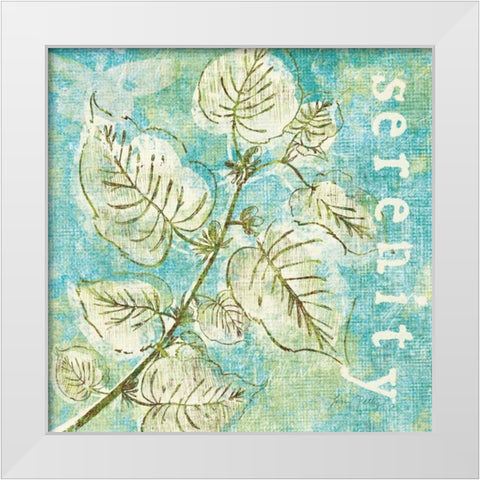 Spring Renewal III White Modern Wood Framed Art Print by Petty, Lisa