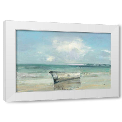 Ashore White Modern Wood Framed Art Print by Purinton, Julia