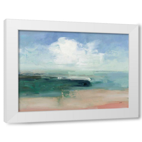 Big Clouds from the Shore White Modern Wood Framed Art Print by Purinton, Julia