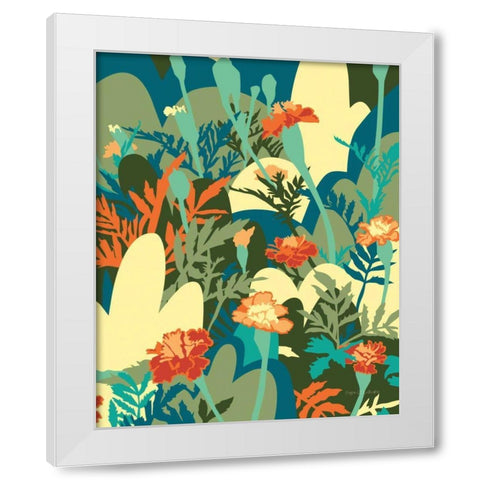 Marigold White Modern Wood Framed Art Print by Gallagher, Megan