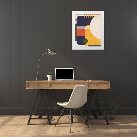 Modern Glam I White Modern Wood Framed Art Print by Gallagher, Megan
