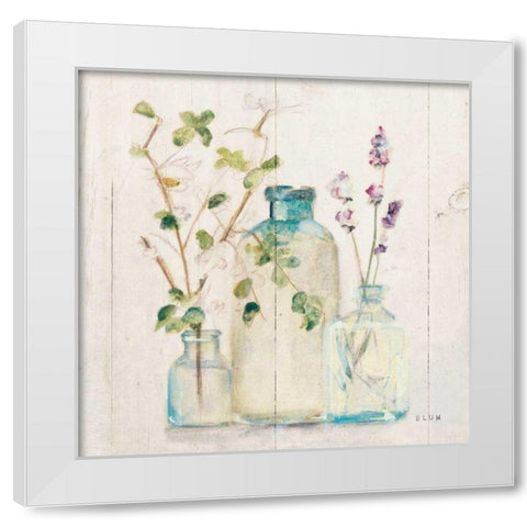 Blossoms V Light White Modern Wood Framed Art Print by Blum, Cheri