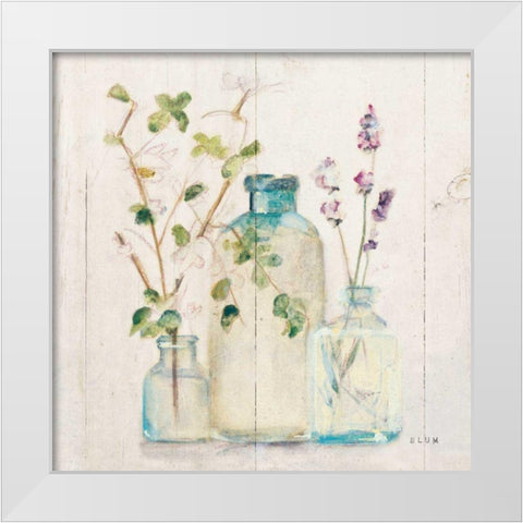 Blossoms V Light White Modern Wood Framed Art Print by Blum, Cheri