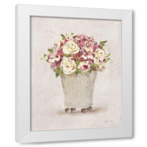 Parlor Roses I Light White Modern Wood Framed Art Print by Blum, Cheri