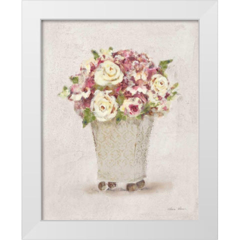 Parlor Roses I Light White Modern Wood Framed Art Print by Blum, Cheri