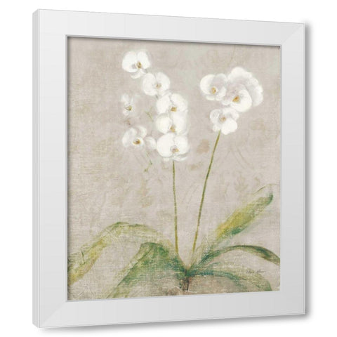 Orchid Light White Modern Wood Framed Art Print by Blum, Cheri