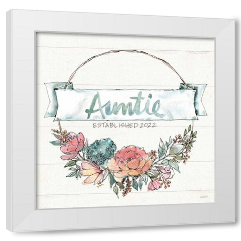 Country Love IV Auntie White Modern Wood Framed Art Print by Tavoletti, Anne