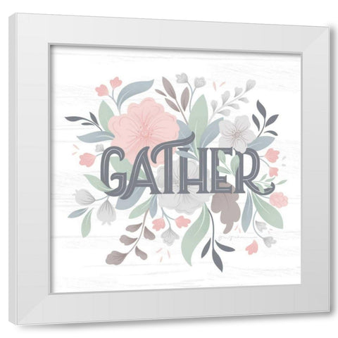Farmhouse Floral I White Modern Wood Framed Art Print by Graham, Gia