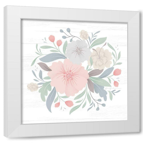 Farmhouse Floral IV White Modern Wood Framed Art Print by Graham, Gia