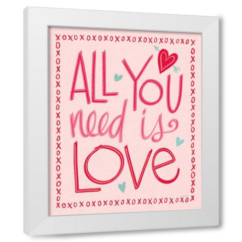 Love is Kind III White Modern Wood Framed Art Print by Tavoletti, Anne