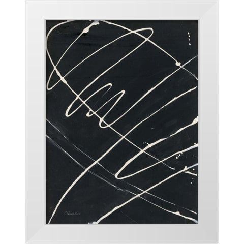 Fortitude I White Modern Wood Framed Art Print by Hristova, Albena